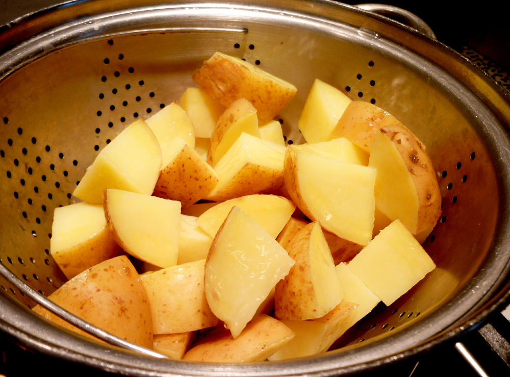 potatoes steaming