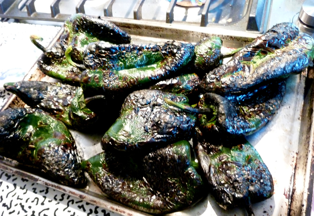 pile of poblanos