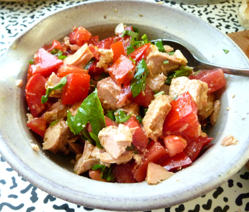 tomatoes and tuna