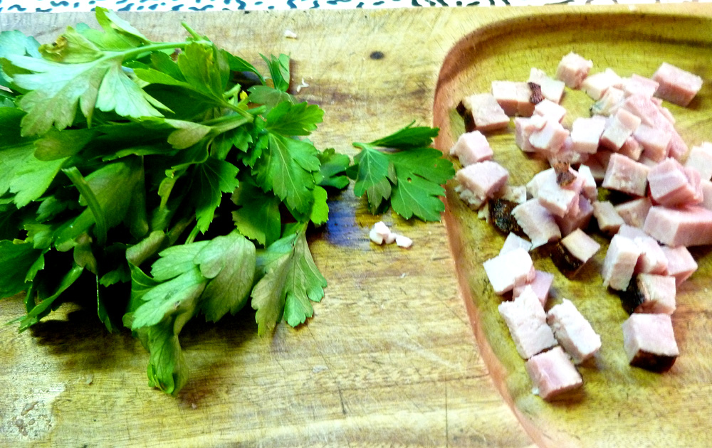 parsley and ham