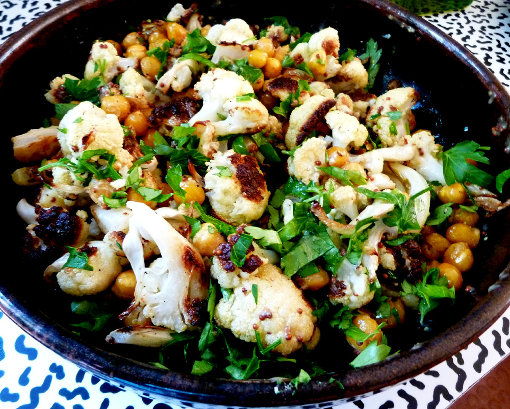 cauliflower and chick peas