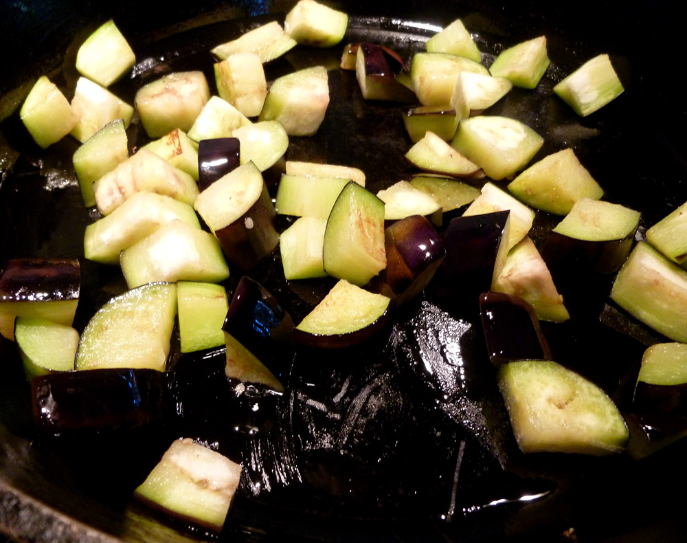 saute eggplant
