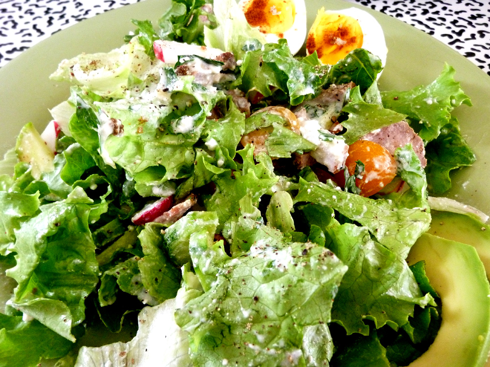 salad with feta dressing