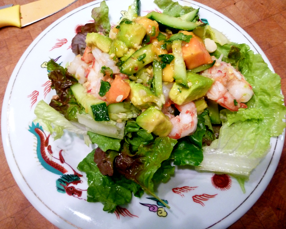 papaya shrimp salad