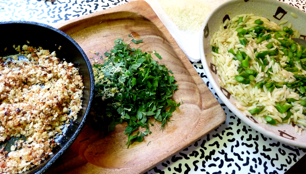 orzo with asparagus